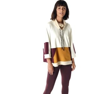 Sweaty‎ Betty Mix It Up Colorblock Sweatshirt Size 4-6.